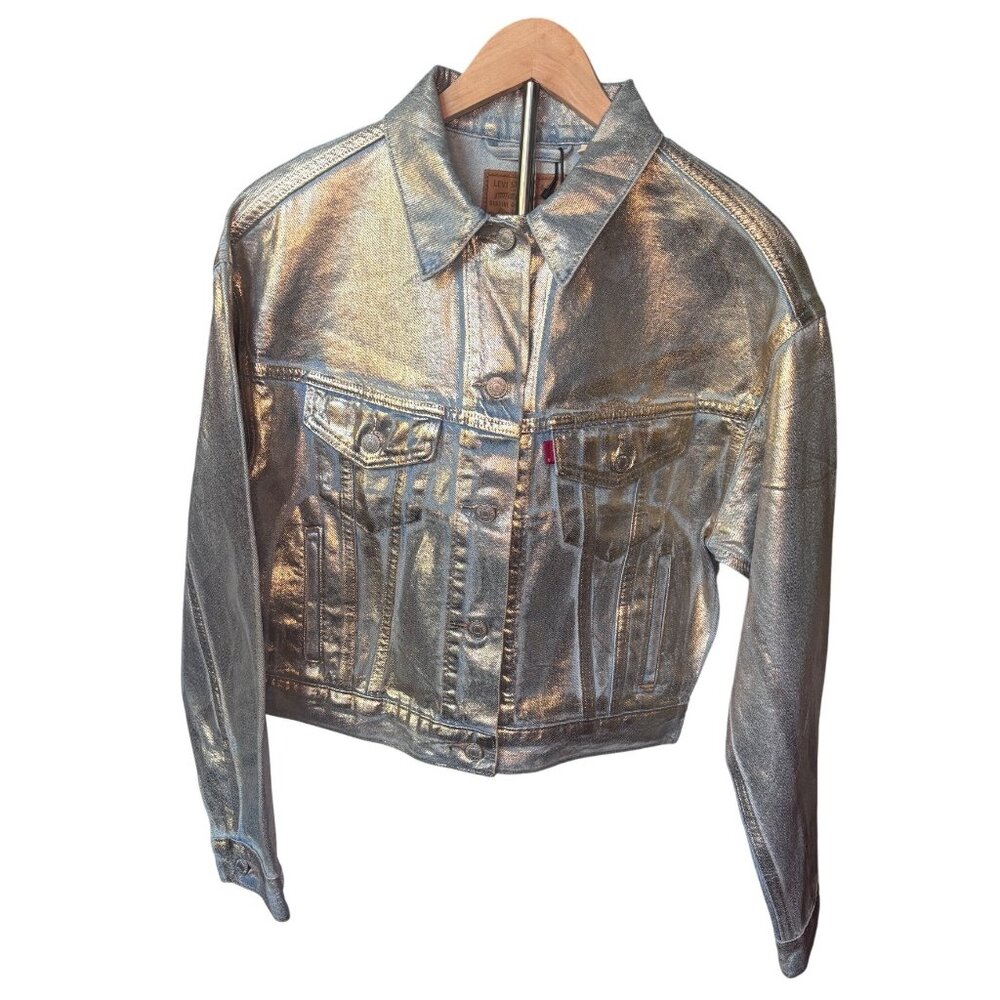 Levi’s Shrunken 90s No Pleat Denim Jacket Size S NEW WITH TAGS - Picture 6 of 16